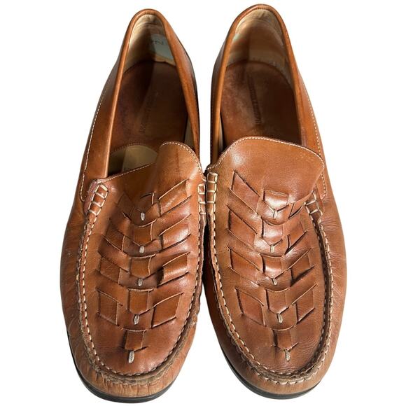 Johnston & Murphy Men’s Cresswell Woven Sheep-leather Brown Loafer Size 11 - Picture 5 of 6
